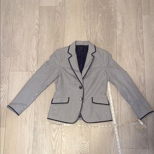 Women's Gray Blazer with Black Trim
